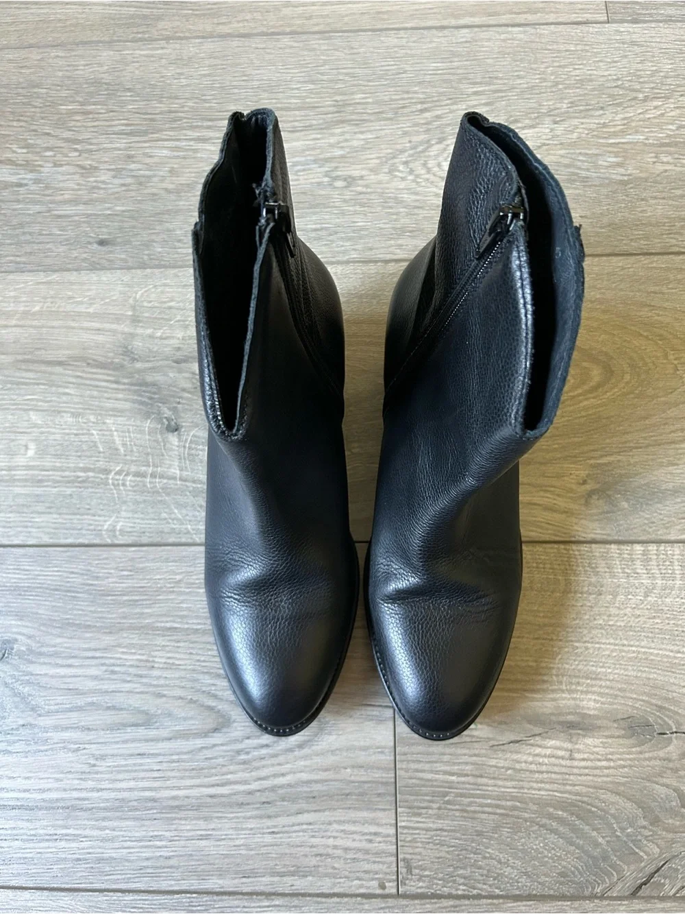 Miz Mooz Duarte Black Leather Ankle Booties Western Size 40